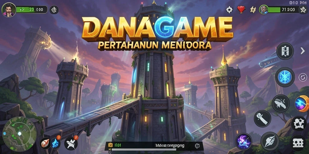 Tampilan gameplay yang seru dan menantang dalam DANAGAME.
