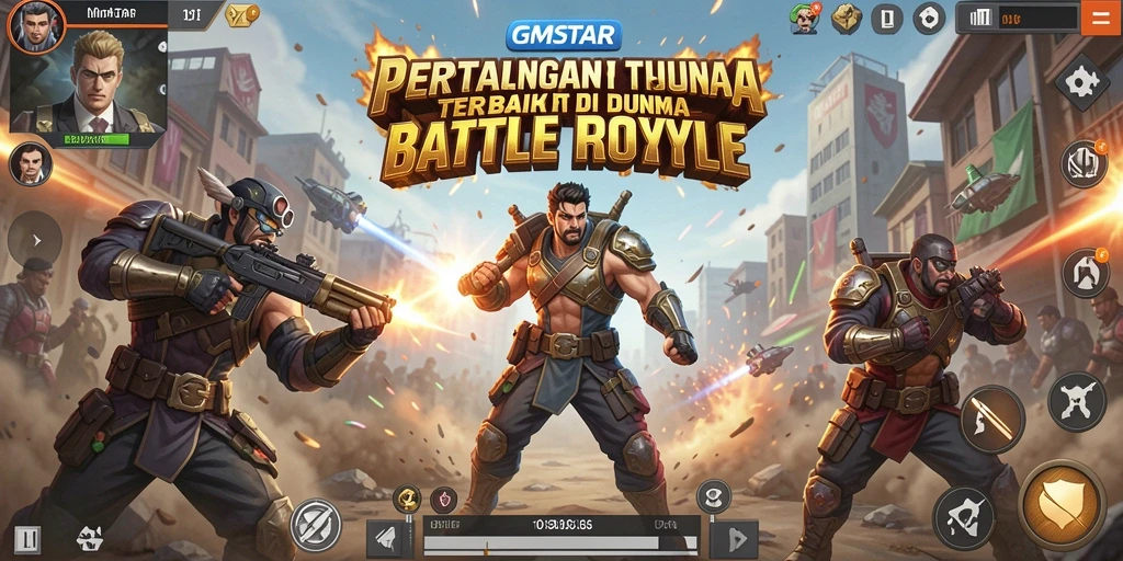 Gameplay GMSTAR yang mengasyikkan di tengah pertarungan Battle Royale.