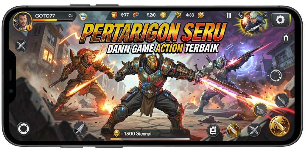 Gameplay seru GOTO77 dengan pertarungan yang mendebarkan.
