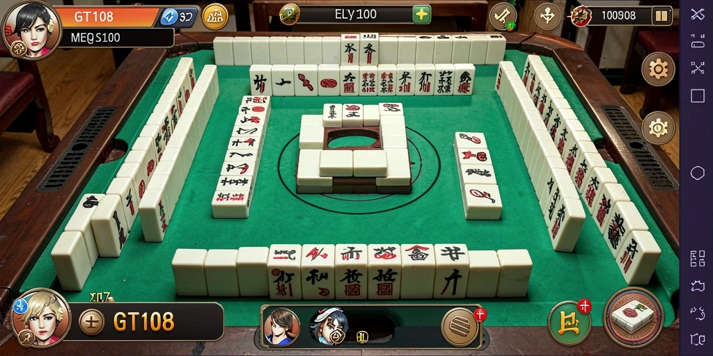 Screenshot gameplay GT108: tantangan Mahjong yang memikat dan penuh warna.
