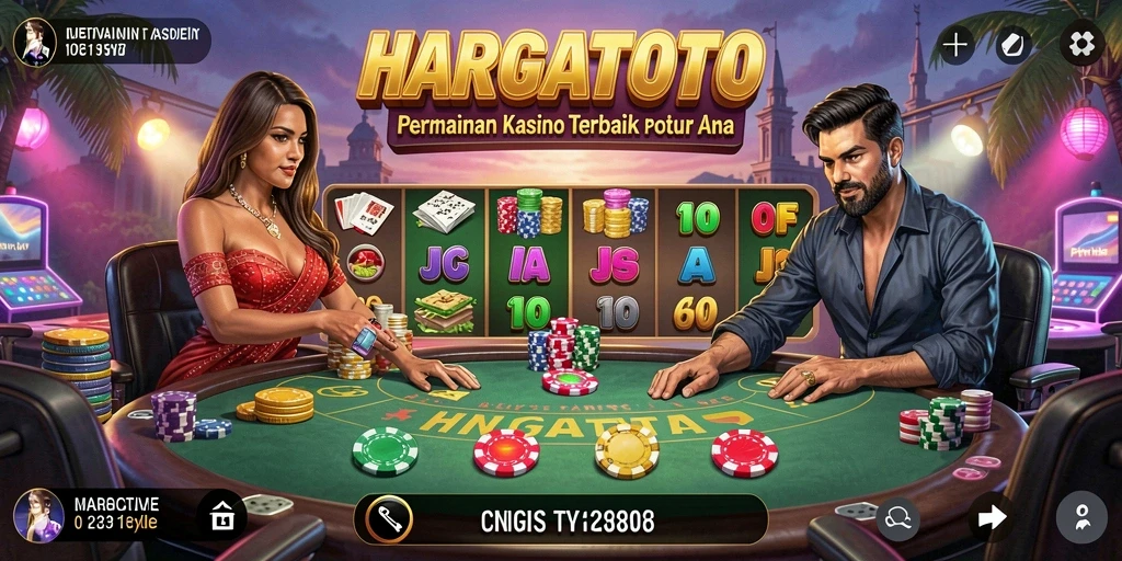 Screenshot HARGATOTO menunjukkan gameplay Kasino yang menarik.