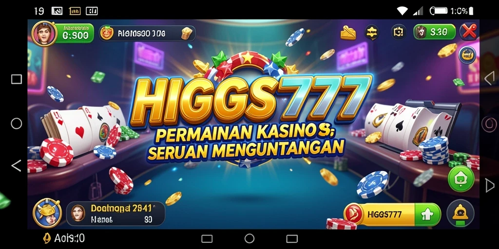 Gameplay HIGGS777 menampilkan keseruan permainan Kasino yang memukau.