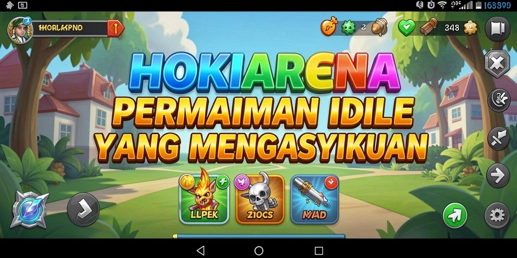 Tampilan gameplay HOKIARENA yang menawan dengan karakter menarik.