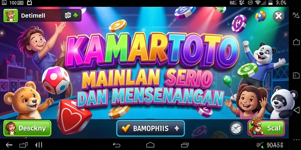 Screenshot gameplay KAMARTOTO menunjukkan pemain bersenang-senang dalam permainan Bingo.