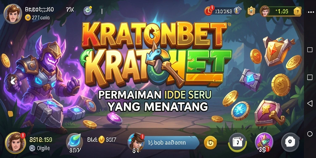 Tampilan gameplay KRATONBET yang penuh warna dan dinamis.