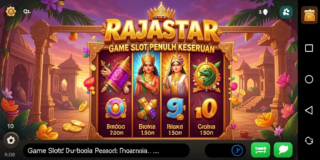 Screenshot gameplay RAJASTAR menampilkan keseruan Slot.